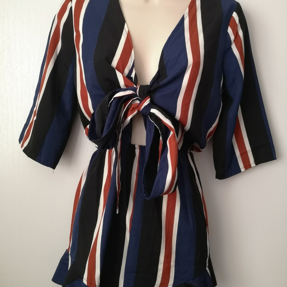 Multistriped romper